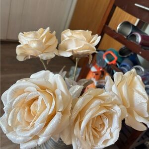 Elegant Cream Silk Roses